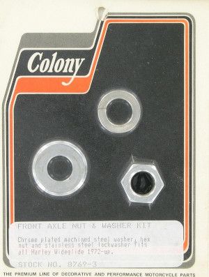 FRONT AXLE NUT & WASHER KIT